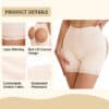 Cut-out Butt Lifting Shapewear Panties Shorts Beige