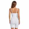 Mid-Thigh Bodysuit Shapewear White