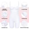 Mid-Thigh Bodysuit Shapewear White