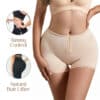 Hook Cut-out Butt Lifting Shapewear Shorts Beige