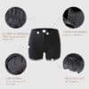 Hook Cut-out Butt Lifting Shapewear Shorts Black