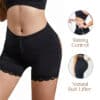 Hook Cut-out Butt Lifting Shapewear Shorts Black