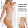 Apricot Tummy Control Shapewear Bodysuit