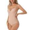 Apricot Tummy Control Shapewear Bodysuit