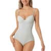 Grey Tummy Control Shapewear Bodysuit