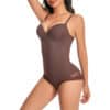 Brown Tummy Control Shapewear Bodysuit