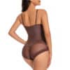 Brown Tummy Control Shapewear Bodysuit