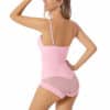 Pink Tummy Control Shapewear Bodysuit