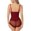 Red Tummy Control Shapewear Bodysuit